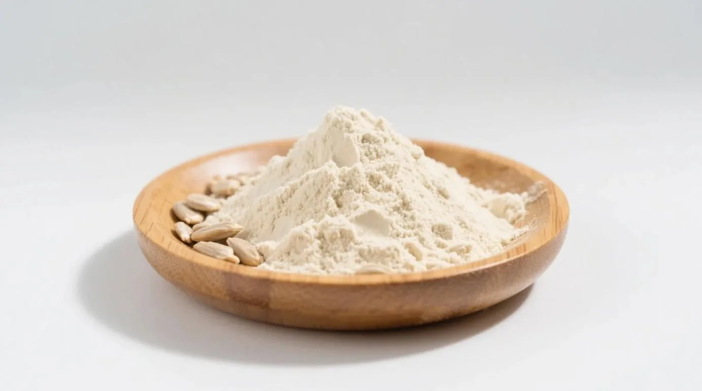 Proteina di semi di girasole rispetto alle altre proteine vegetali: il suo ruolo in una formulazione a etichetta pulita 2 Organic Sunflower Seed Protein Powder Bulk - USDA/EU Certified, ≥60% Protein, Allergen-Free