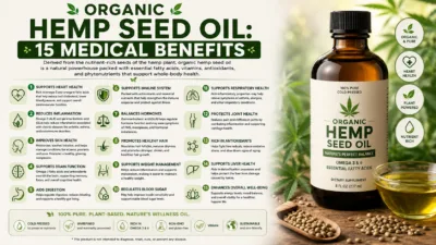 Benefici dell’olio di semi di canapa biologico: 15 usi supportati da evidenze scientifiche