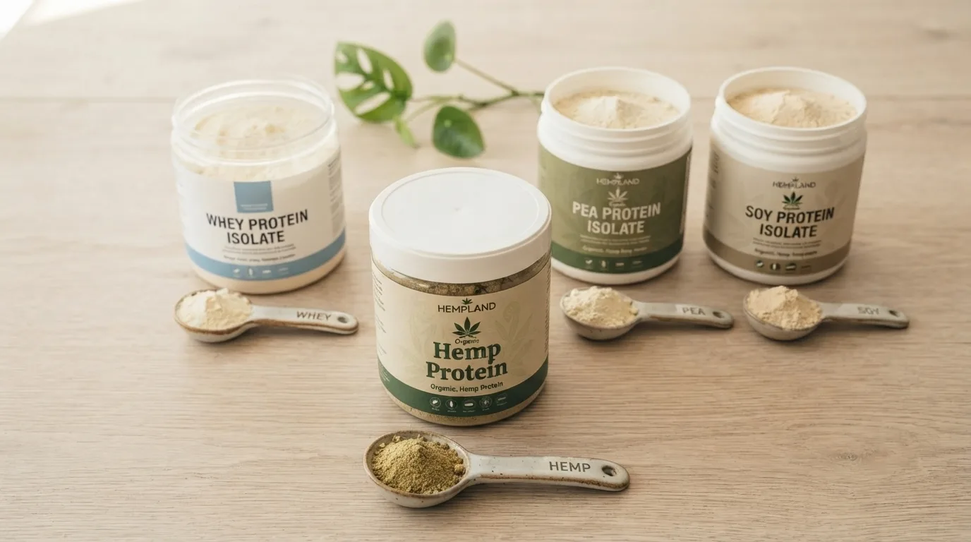 Proteine di canapa vs siero di latte vs pisello vs soia: un confronto completo sulle proteine vegetali 12 Hemp Protein vs Whey vs Pea vs Soy A Complete Plant Protein Comparison